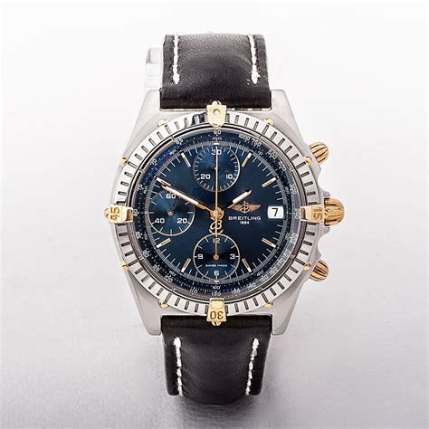 breitling chronomat leather strap blue|Breitling leather watch straps.